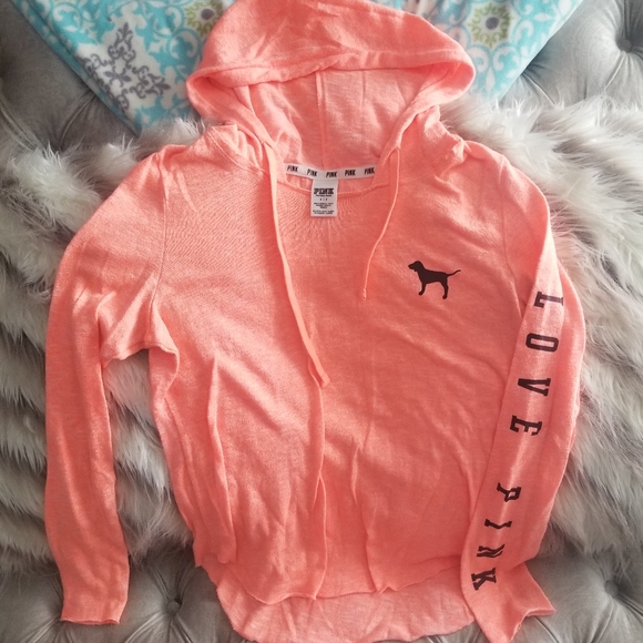 Pink Victoria secret hoodie top - Picture 2 of 4
